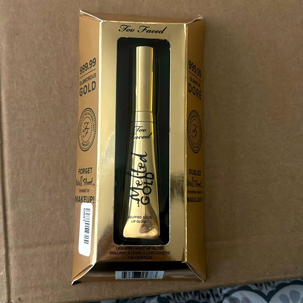 🏆Too Faced Melted Gold Liquified Gold Lip Gloss🏆